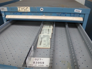 LISTA HEAVY DUTY 10-DRAWER PARTS CABINET W/ CONTENTS (W-44) LOADING & HANDLING FEE $25-